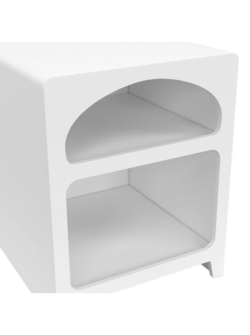 IDOMYA Essentials 2er-Set: Nachttische in Weiß - (B)40 x (H)50 x (T)40 cm