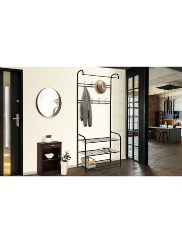 IDOMYA Essentials Kapstok "Pasadena" zwart - (B)71 x (H)186 x (D)31 cm