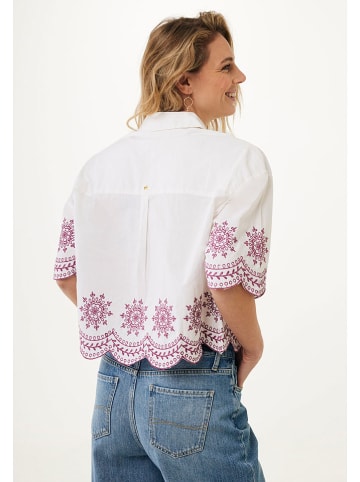 Mexx Bluse in Weiß/ Lila