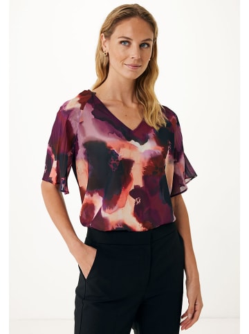 Mexx Bluse in Aubergine/ Rosa