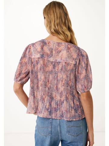 Mexx Bluse in Rosa/ Blau