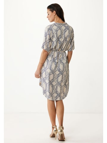 Mexx Kleid in Creme/ Blau