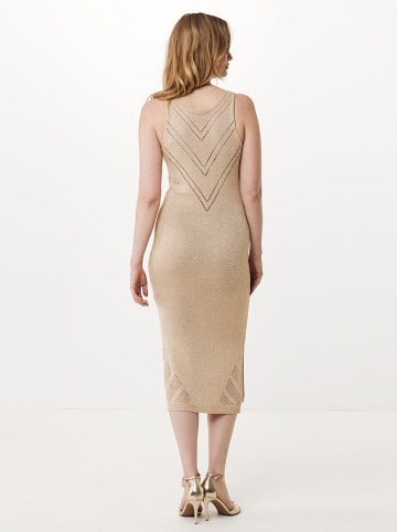 Mexx Sukienka dzianinowa w kolorze beżowym