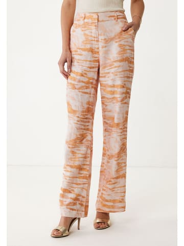 Mexx Leinen-Hose in Orange/ Rosé