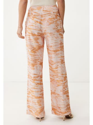 Mexx Leinen-Hose in Orange/ Rosé