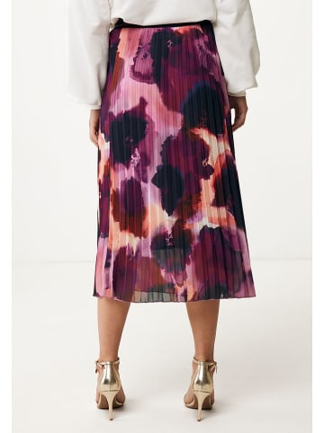 Mexx Plisseerock in Aubergine/ Rosa