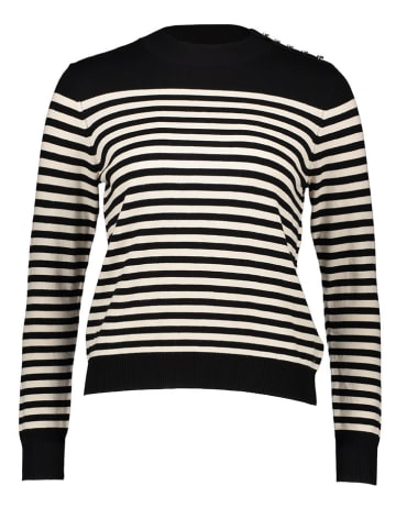 Mexx Pullover in Schwarz/ Weiß