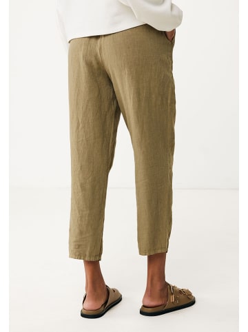 Mexx Lniane spodnie w kolorze khaki