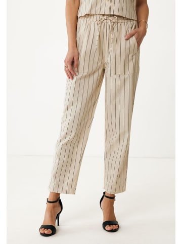 Mexx Spodnie w kolorze beżowo-czarnym