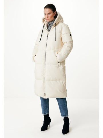 Mexx Doorgestikte mantel wit