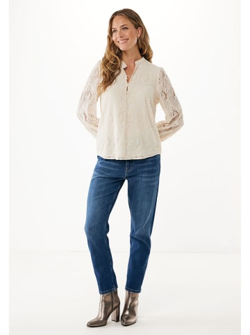 Mexx Bluzka "Lace" w kolorze kremowym