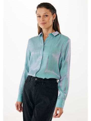 Mexx Bluzka "Shiny" w kolorze błękitnym