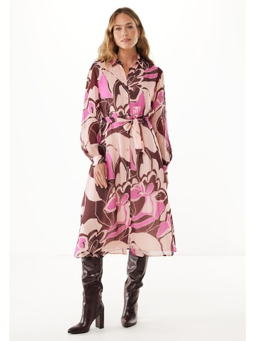 Mexx Jurk roze/bruin/beige