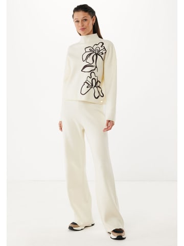 Mexx Rollkragenpullover ''Flower'' in Creme