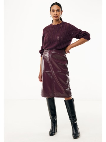 Mexx Kunstlederrock bordeaux