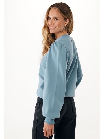 Mexx Sweatshirt ''Flower'' in Hellblau