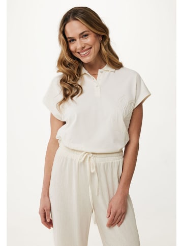 Mexx Koszulka polo w kolorze kremowym