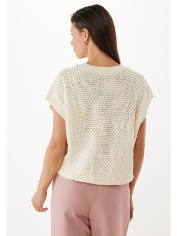 Mexx Sweter w kolorze kremowym