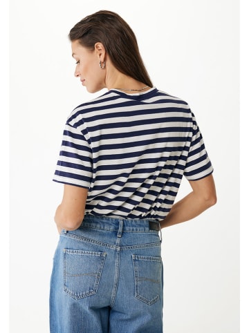 Mexx Shirt in Dunkelblau/ Weiß