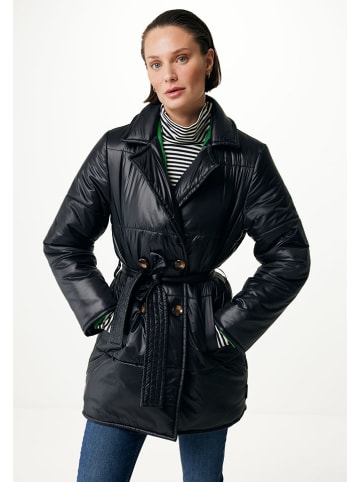 Mexx Doorgestikte mantel zwart