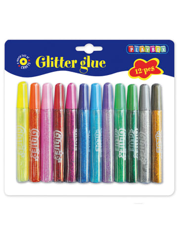 Playbox Glitterlijmstiften - 12 stuks