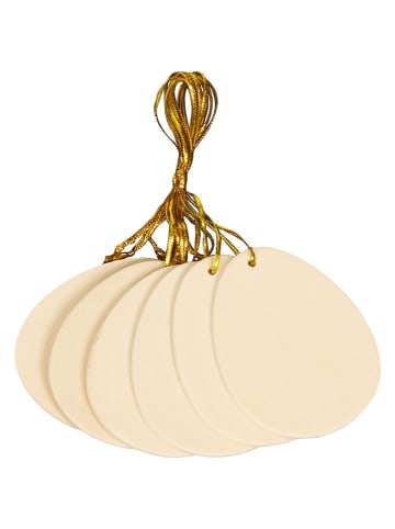 SUNNYSUE 6-delige set: houten hangers "Ei" dennenhout - vanaf 3 jaar