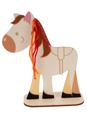 SUNNYSUE 3-delige set: houten paarden om te vlechten - vanaf 3 jaar