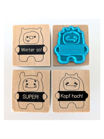 SUNNYSUE 4er-Set: Stempel "Monsterchen" - ab 3 Jahren