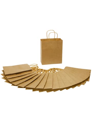 SUNNYSUE Papieren zakken naturel - (L)16 x (B)5 x (H)12 cm (20 stuks)