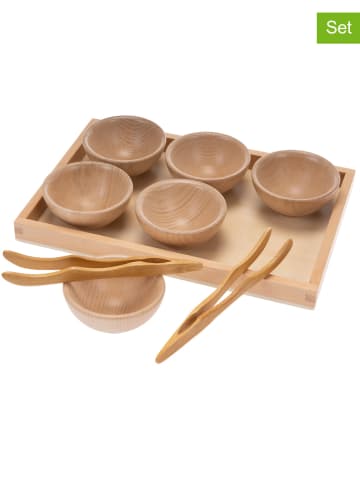 SUNNYSUE 9-częściowy zestaw w kolorze jasnobrązowym