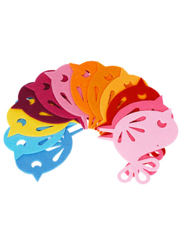 SUNNYSUE 12er-Set: Filzanhänger "Vögelchen" - ab 3 Jahren