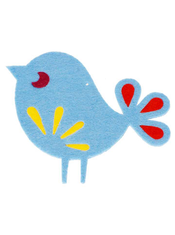 SUNNYSUE 12-delige set: vilthangers "Vogeltjes" - vanaf 3 jaar