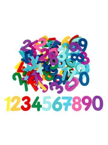 SUNNYSUE Filcowe cyfry (100 szt.) w różnych kolorach - 3+
