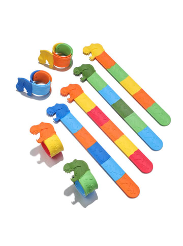 SUNNYSUE 4er-Set: Schnapp-Armbänder "T-Rex" - ab 3 Jahren