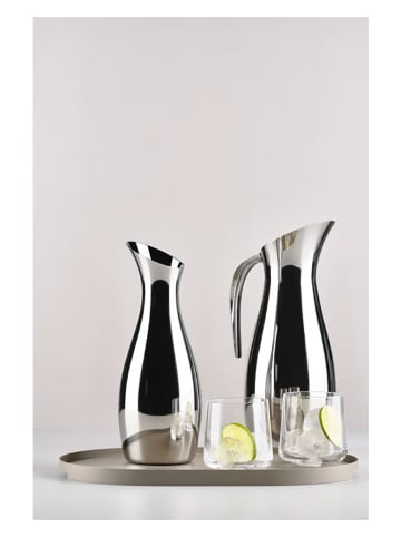 Zone Denmark Karaffe "Rocks" in Silber - 1 l