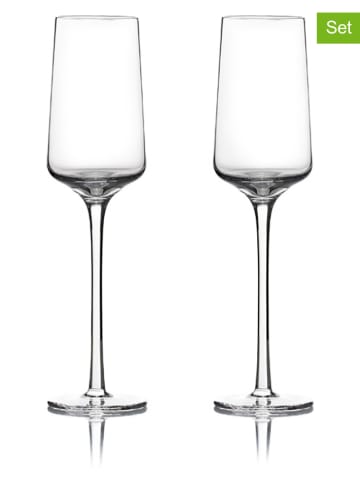 Zone Denmark 2-delige set: champagneglazen "Rocks" - 230 ml