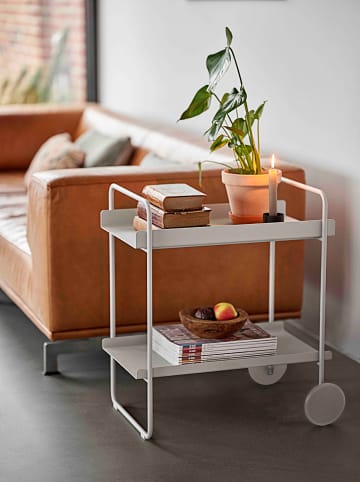 Zone Denmark Barwagen "Cocktail" wit - (B)60,5 x (H)66,4 x (D)40,5 cm