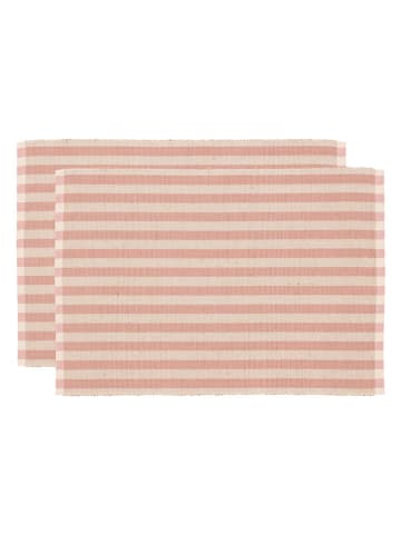SÖDAHL 2-delige set: placemats "Statement" lichtroze - (L)33 x (B)48 cm