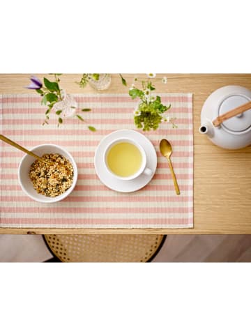 SÖDAHL 2-delige set: placemats "Statement" lichtroze - (L)33 x (B)48 cm