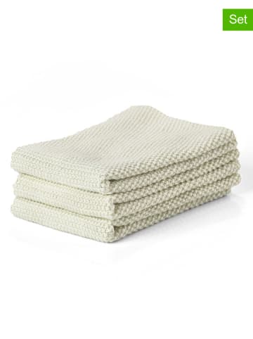SÖDAHL 3er-Set: Putztücher "Biscuit" in Creme - (L)27 x (B)27 cm