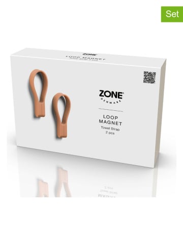 Zone Denmark 2-delige set: handdoekhouders oranje