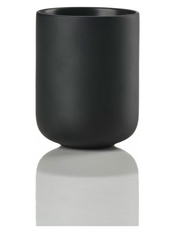 Zone Denmark Kubek łazienkowy "Sensu Black" w kolorze czarnym - wys. 9,5 x Ø 7,4 cm