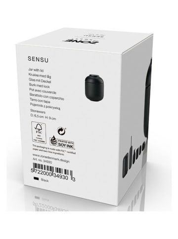 Zone Denmark Pojemnik "Sensu" w kolorze czarnym - wys. 9 x Ø 6,5 cm