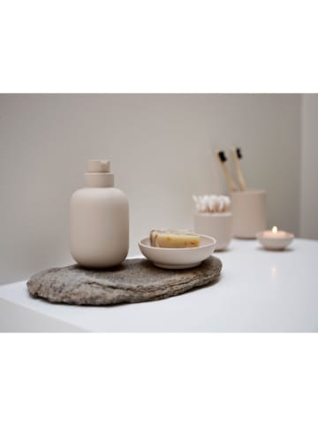 Zone Denmark Zahnbürstenbecher "Sensu Sand" in Beige - (H)9 cm x Ø 6,5 cm