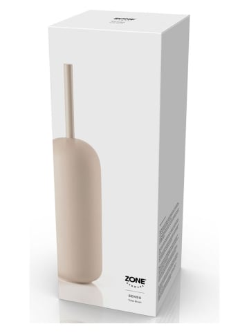 Zone Denmark Szczotka WC "Sensu Sand" w kolorze beżowym - wys. 41 x Ø 11,8 cm