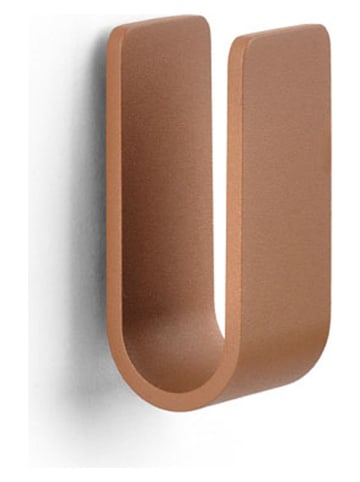 Zone Denmark Wandhaken "Ume" in Hellbraun - (B)3,5 x (H)8 x (T)3,4 cm
