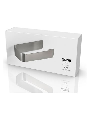 Zone Denmark Toiletrolhouder "Ume" zilverkleurig - (L)16,4 x (H)4 x (D)7,6 cm