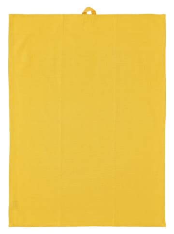 SÖDAHL 2-delige set: theedoeken "Bubbles" geel - (L)70 x (B)50 cm