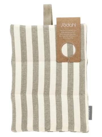 SÖDAHL Łapki kuchenne (2 szt.) "Harmony" w kolorze szaro-kremowym