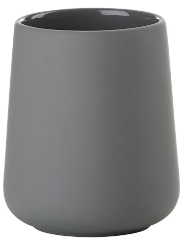 Zone Denmark 2er-Set: Zahnputzbecher "Nova One" in Grau - (H)10 x Ø 8 cm